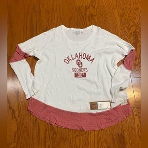 New Women’s Oklahoma Sooners Waffle Shirt XXl 2x 2xl OU
